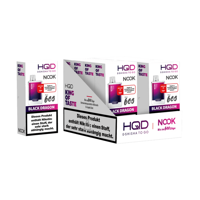 HQD Nook 600 - Black Dragon - 18 mg - Smokey-Dealz