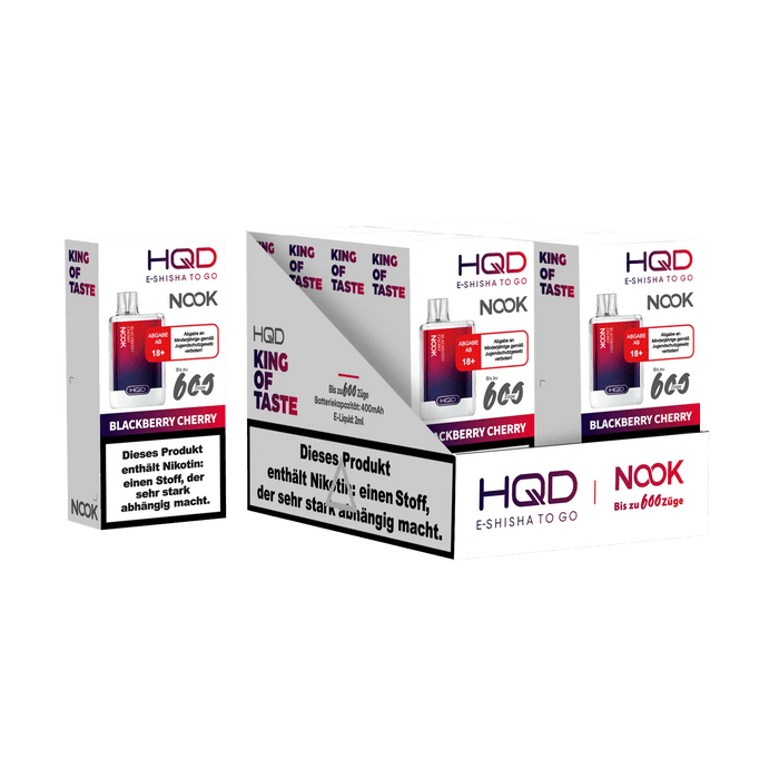 HQD Nook 600 - Blackberry Cherry - 18 mg - Smokey-Dealz