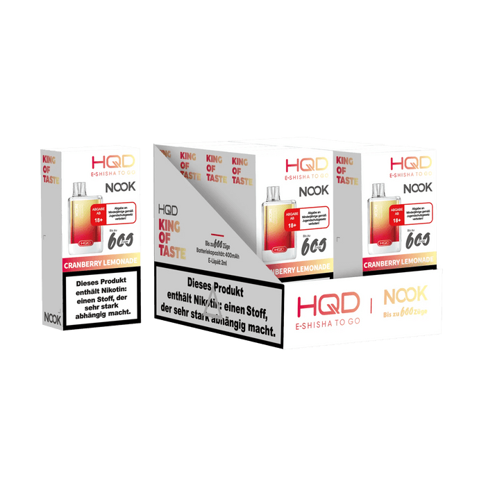 HQD Nook 600 - Cranberry Lemonade - 18 mg - Smokey-Dealz