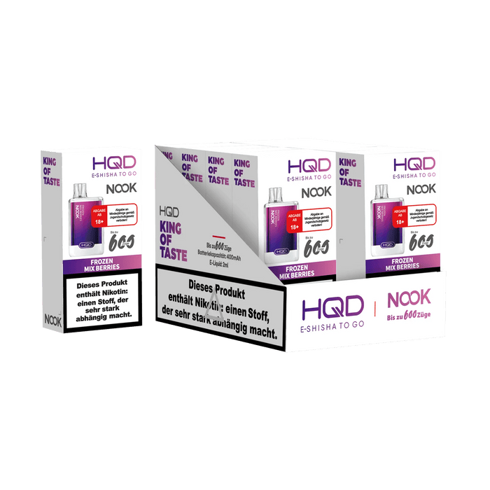 HQD Nook 600 - Frozen Mix Berries - 18 mg - Smokey-Dealz