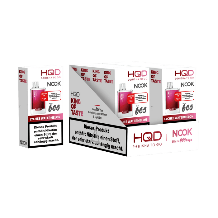 HQD Nook 600 - Lychee Watermelon - 18 mg - Smokey-Dealz