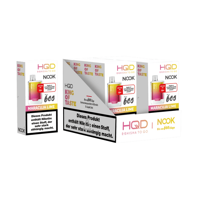 HQD Nook 600 - Maracuja Lime - 18 mg - Smokey-Dealz