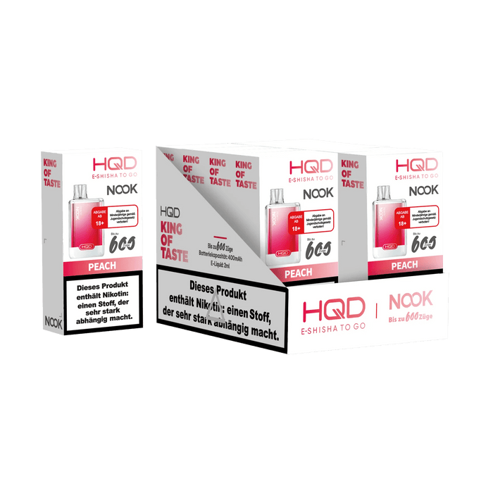 HQD Nook 600 - Peach - 18 mg - Smokey-Dealz