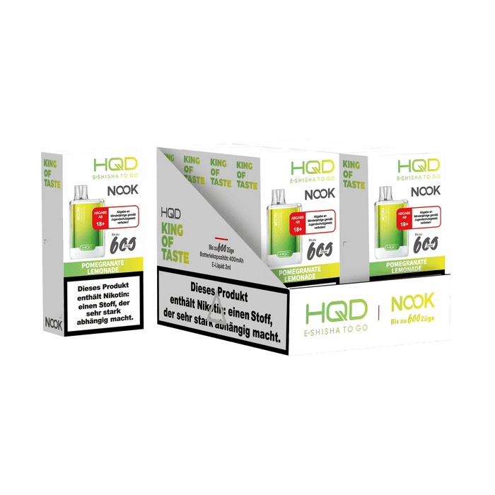 HQD Nook 600 - Pomegranate Lemonade - 18 mg - Smokey-Dealz