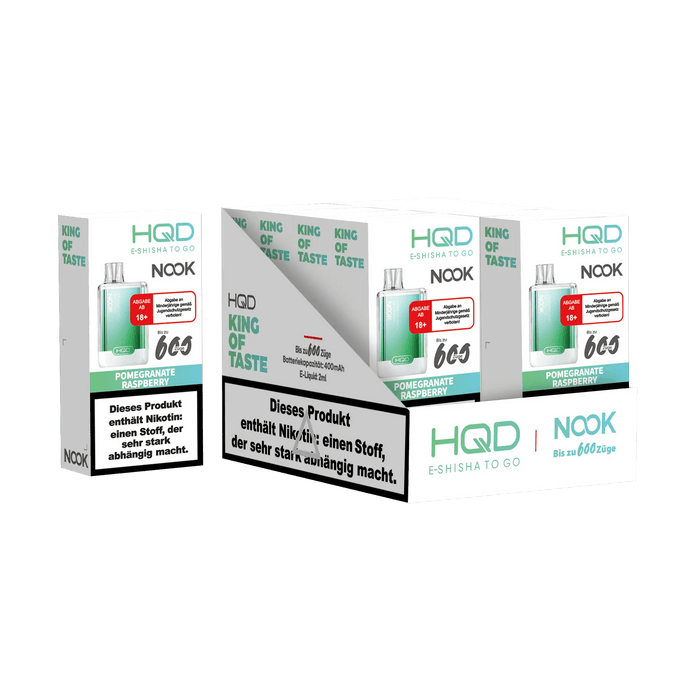 HQD Nook 600 - Pomegranate Raspberry - 18 mg - Smokey-Dealz