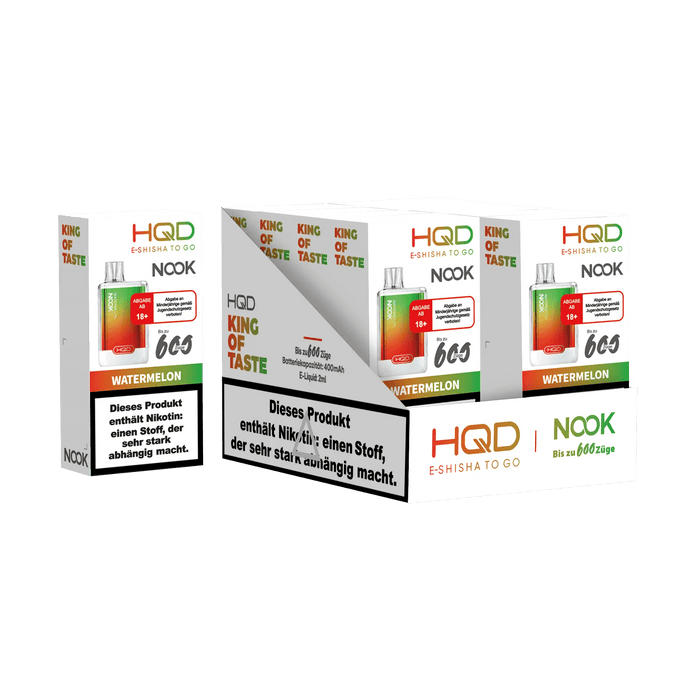 HQD Nook 600 - Watermelon- 18 mg - Smokey-Dealz