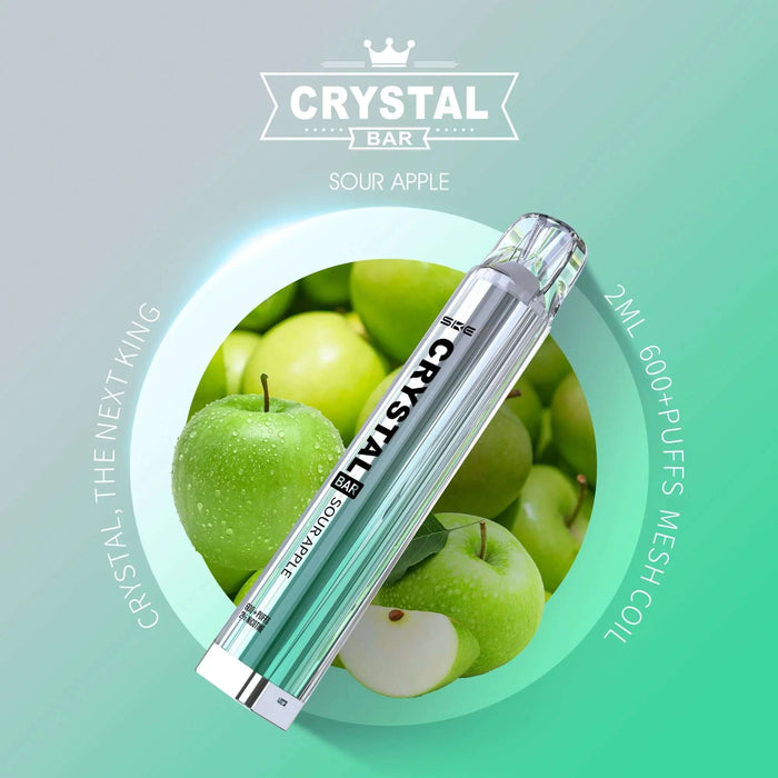 SKE Cystal Vape - Sour Apple - Smokey-Dealz