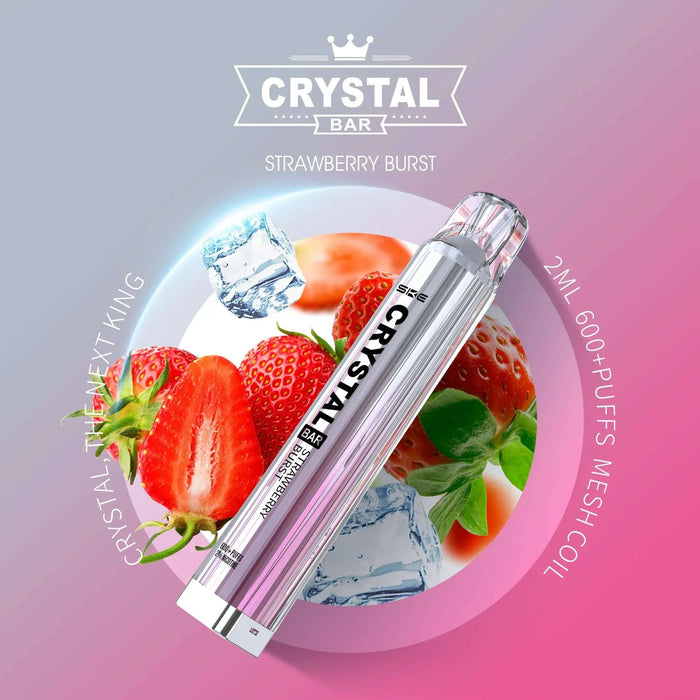 SKE Cystal Vape - Strawberry Burst - Smokey-Dealz