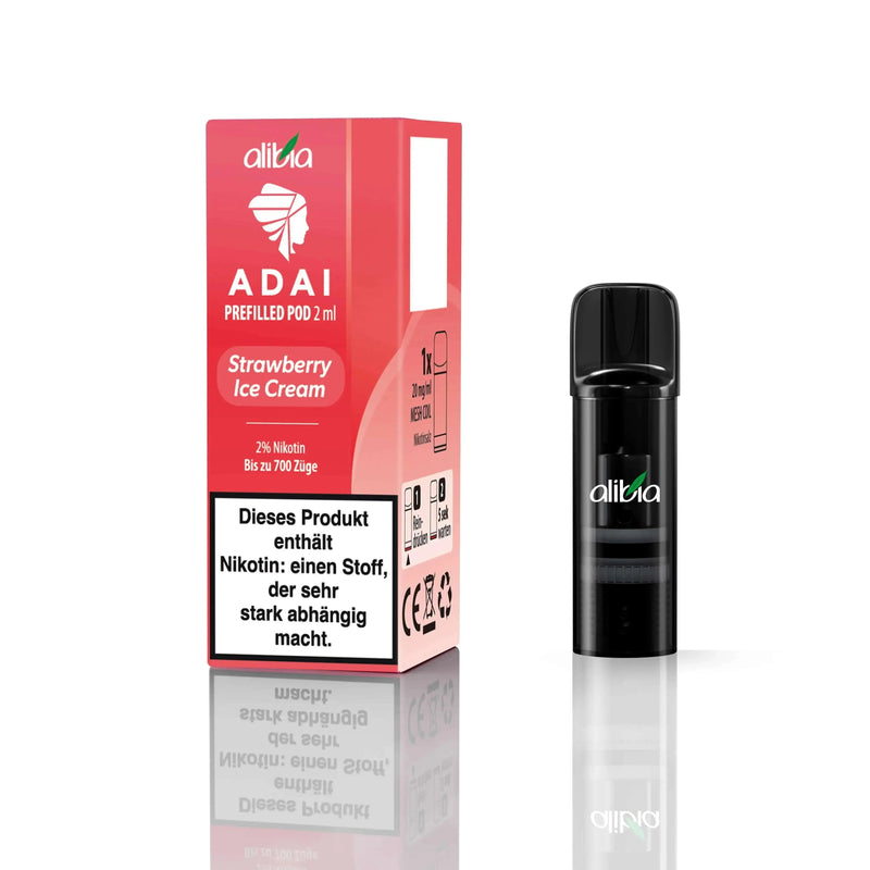 Strawberry Ice Cream - ADAI Pod - 20mg - Smokey-Dealz