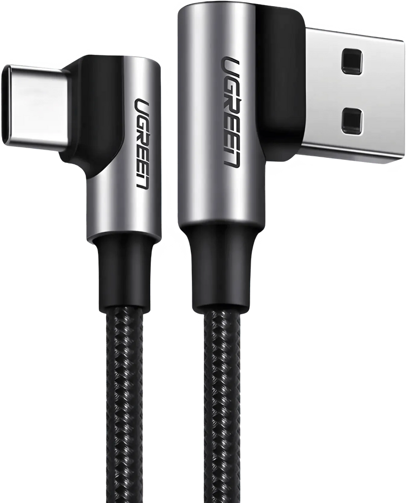 Winkelkabel USB-A / USB-C 3.0 0.5m Ugreen Ladenkabel Datenkabel Schnellkabel - Smokey-Dealz